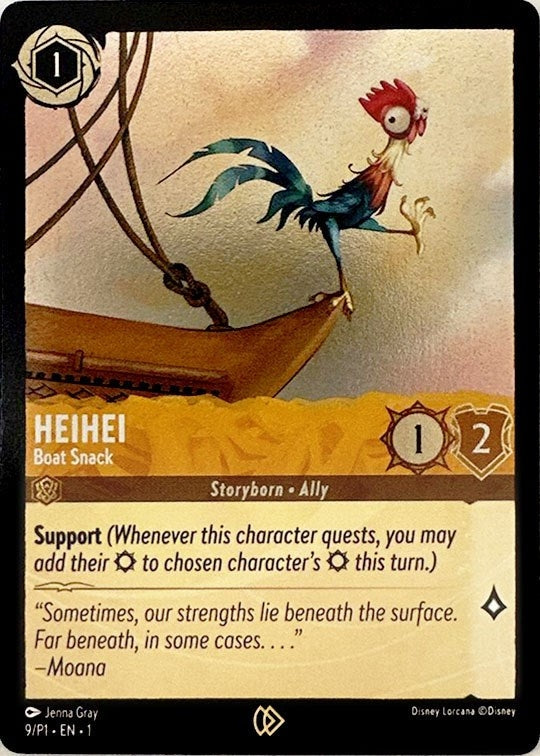 Image for Heihei - Boat Snack (9) [Disney Lorcana Promo Cards] (Cold Foil) - Disney Lorcana