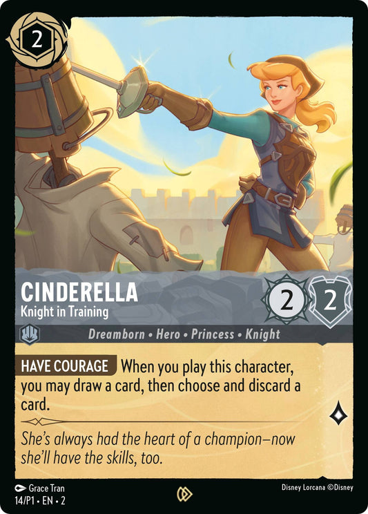 Image for Cinderella - Knight in Training (14) [Disney Lorcana Promo Cards] (Cold Foil) - Disney Lorcana