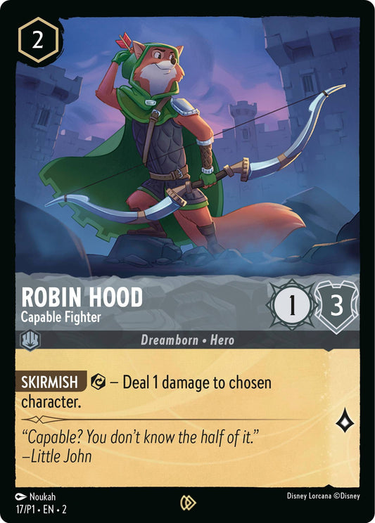 Image for Robin Hood - Capable Fighter (17) [Disney Lorcana Promo Cards] (Cold Foil) - Disney Lorcana