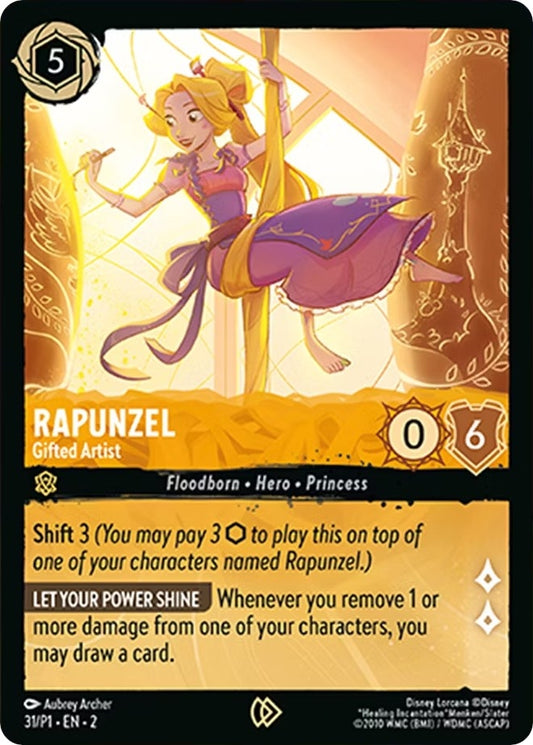 Image for Rapunzel - Gifted Artist (31) [Disney Lorcana Promo Cards] (Cold Foil) - Disney Lorcana