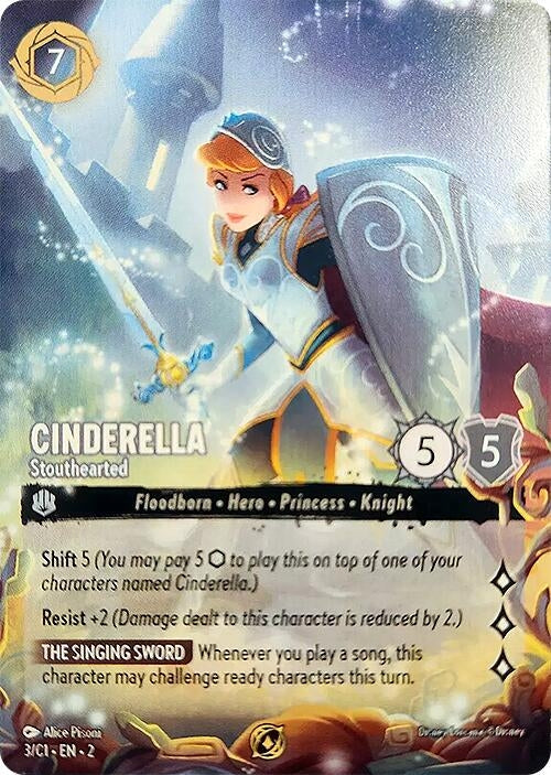 Image for Cinderella - Stouthearted (3) [Disney Lorcana Promo Cards] - Disney Lorcana