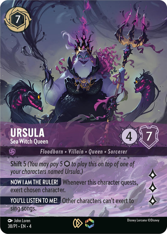 Image for Ursula - Sea Witch Queen (Store Championship) (38) [Disney Lorcana Promo Cards] (Holofoil) - Disney Lorcana