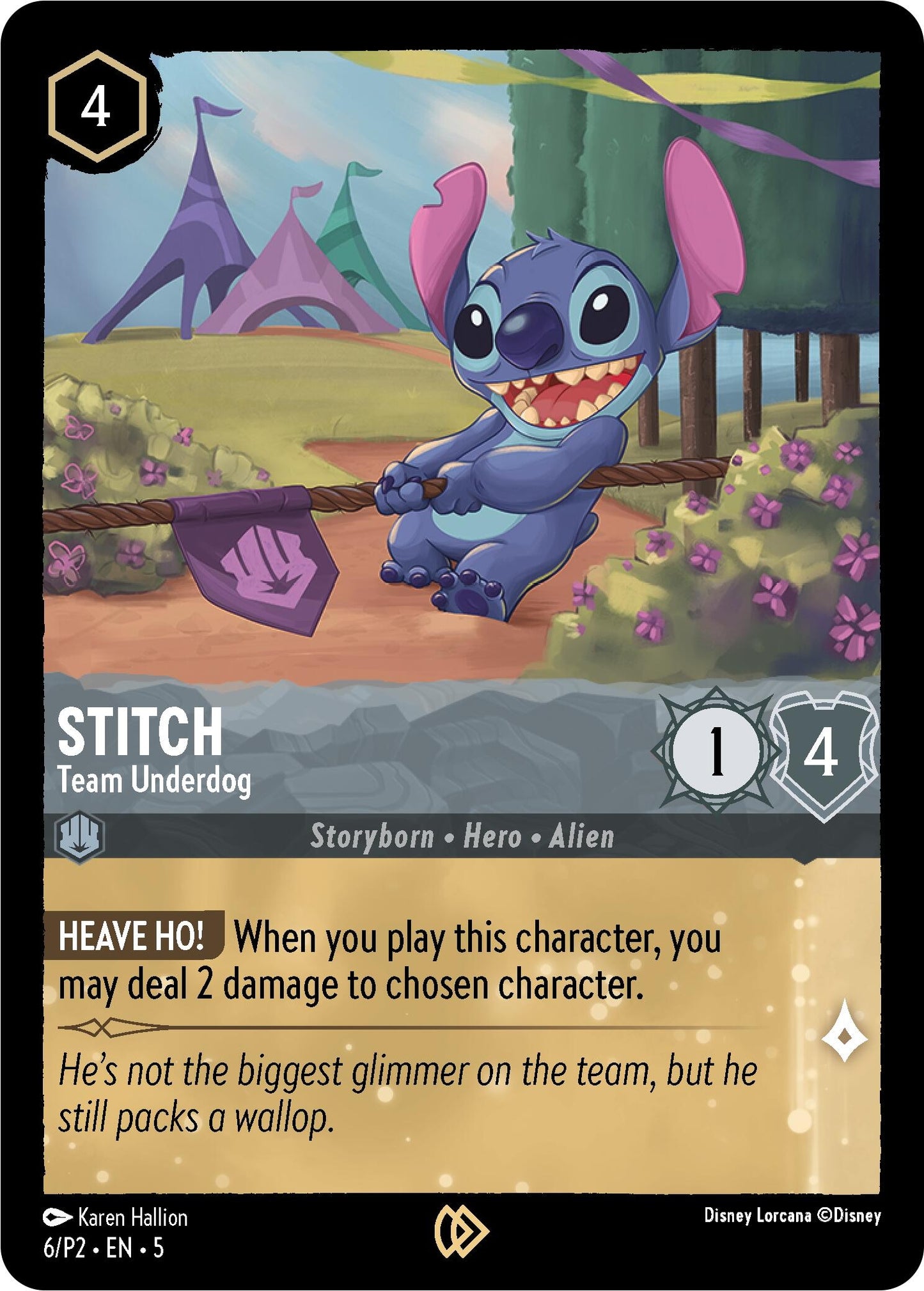 Image for Stitch - Team Underdog (6) [Disney Lorcana Promo Cards] (Cold Foil) - Disney Lorcana