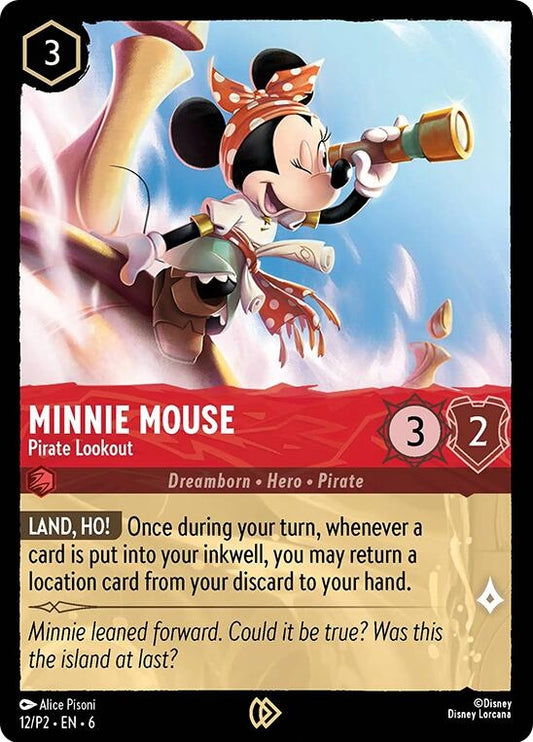 Image for Minnie Mouse - Pirate Lookout (12) [Disney Lorcana Promo Cards] (Cold Foil) - Disney Lorcana
