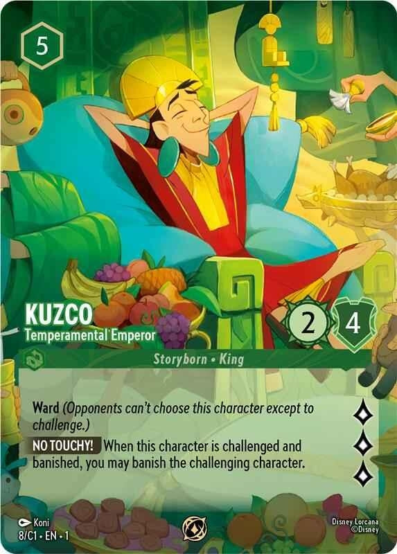 Image for Kuzco - Temperamental Emperor (8) [Disney Lorcana Promo Cards] - Disney Lorcana