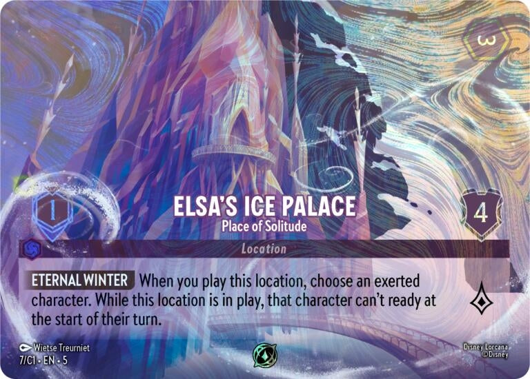 Image for Elsa's Ice Palace - Place of Solitude (7) [Disney Lorcana Promo Cards] (Holofoil) - Disney Lorcana