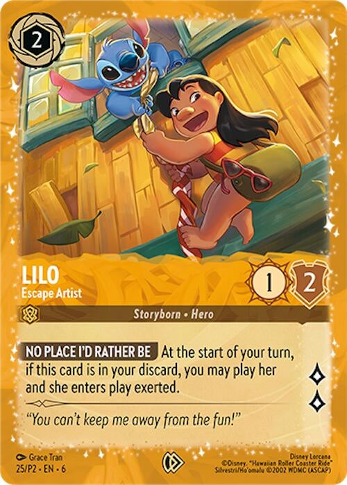Image for Lilo - Escape Artist (25) [Disney Lorcana Promo Cards] (Holofoil) - Disney Lorcana