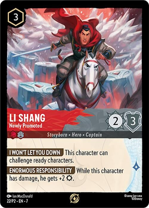 Image for Li Shang - Newly Promoted (22) [Disney Lorcana Promo Cards] (Cold Foil) - Disney Lorcana