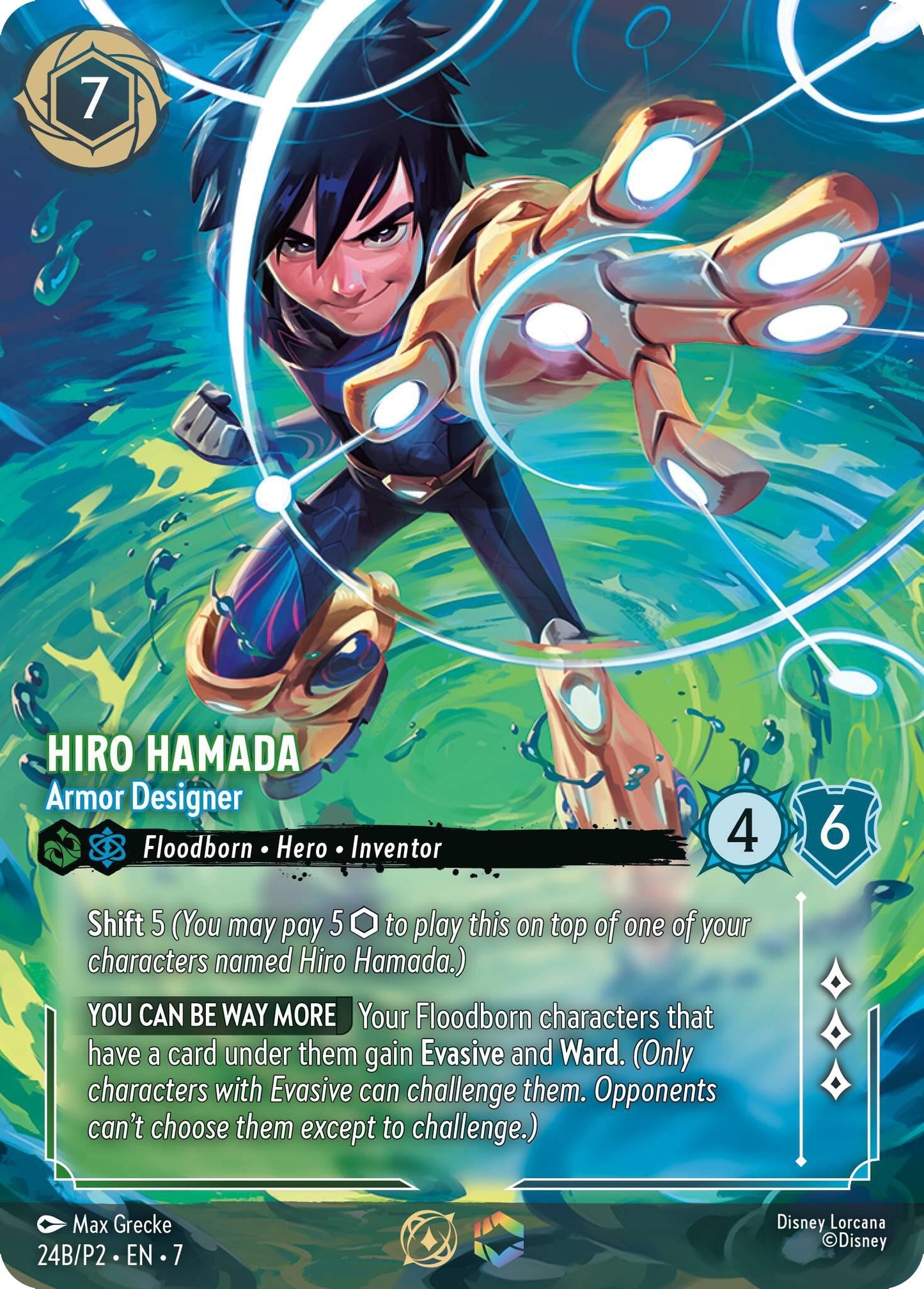 Image for Hiro Hamada - Armor Designer (Store Championship) (24B) [Disney Lorcana Promo Cards] (Holofoil) - Disney Lorcana