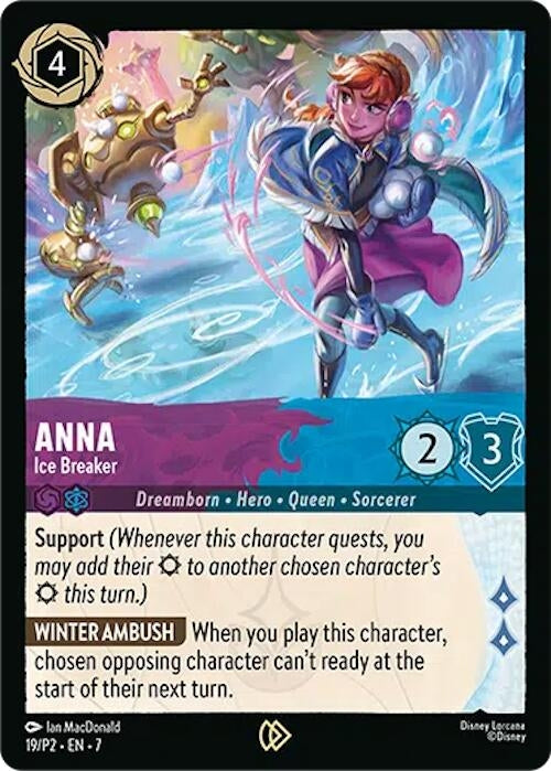 Image for Anna - Ice Breaker (19) [Disney Lorcana Promo Cards] (Cold Foil) - Disney Lorcana