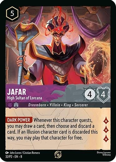 Image for Jafar - High Sultan of Lorcana (Store Champion Participant) (32) [Disney Lorcana Promo Cards] - Disney Lorcana