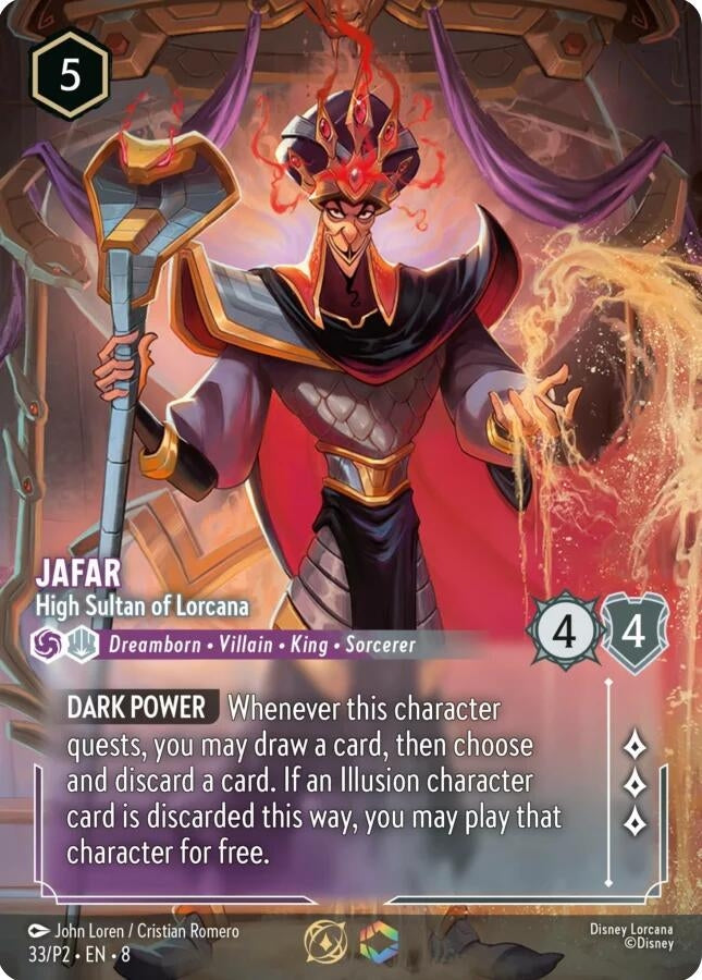 Image for Jafar - High Sultan of Lorcana (Store Championship) (33) [Disney Lorcana Promo Cards] (Holofoil) - Disney Lorcana