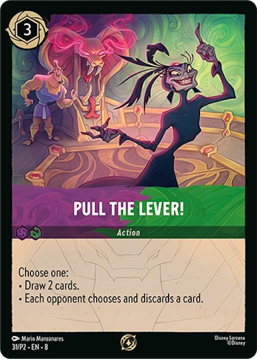 Image for Pull the Lever! (31) [Disney Lorcana Promo Cards] (Cold Foil) - Disney Lorcana