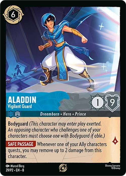 Image for Aladdin - Vigilant Guard (29) [Disney Lorcana Promo Cards] (Cold Foil) - Disney Lorcana