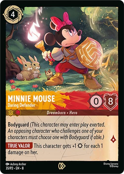 Image for Minnie Mouse - Daring Defender (35) [Disney Lorcana Promo Cards] (Cold Foil) - Disney Lorcana
