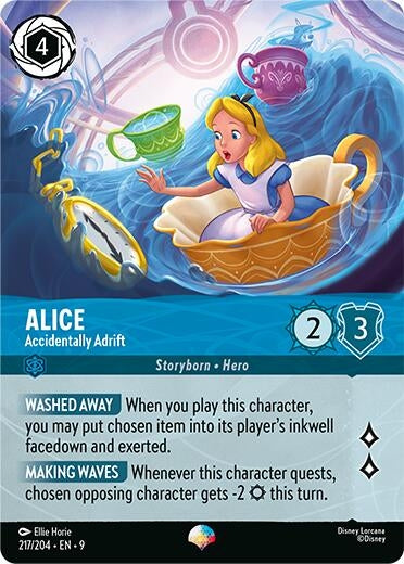Image for Alice - Accidentally Adrift (Epic) (217/204) [Fabled] (Holofoil) - Disney Lorcana