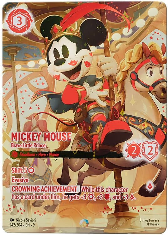Image for Mickey Mouse - Brave Little Prince (Iconic) (242/204) [Fabled] (Holofoil) - Disney Lorcana