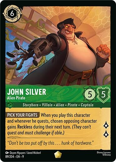 Image for John Silver - Alien Pirate (89/204) [Fabled] (Cold Foil) - Disney Lorcana