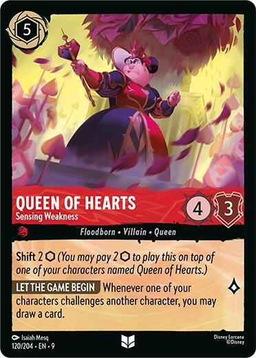 Image for Queen of Hearts - Sensing Weakness (120/204) [Fabled] - Disney Lorcana