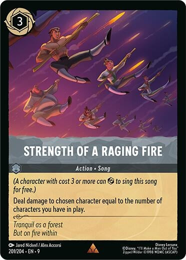 Image for Strength of a Raging Fire (201/204) [Fabled] - Disney Lorcana