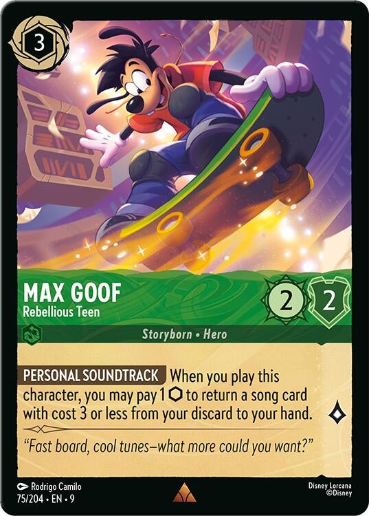 Image for Max Goof - Rebellious Teen (75/204) [Fabled] (Cold Foil) - Disney Lorcana