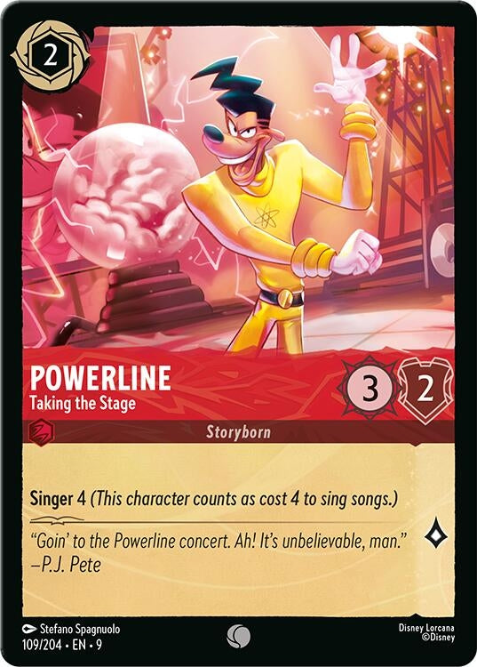 Image for Powerline - Taking the Stage (109/204) [Fabled] (Cold Foil) - Disney Lorcana