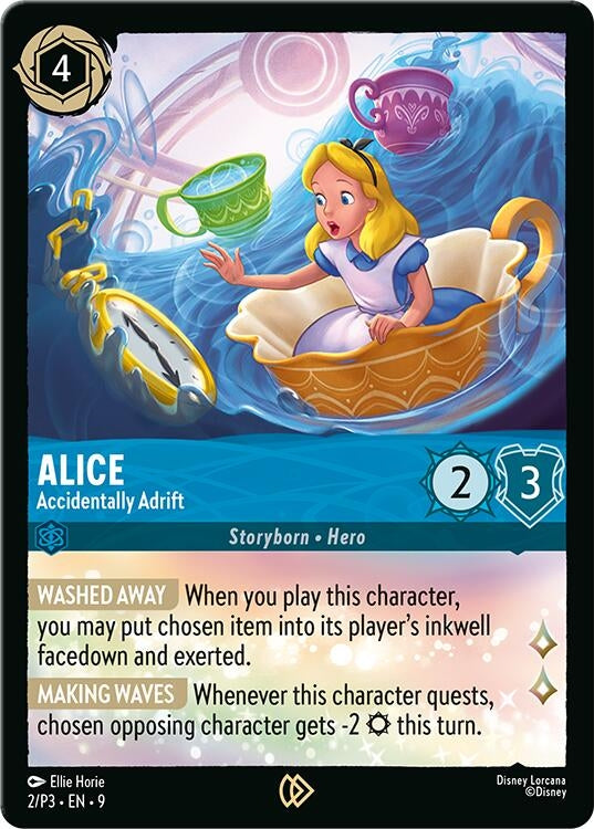 Image for Alice - Accidentally Adrift (2) [Disney Lorcana Promo Cards] (Cold Foil) - Disney Lorcana