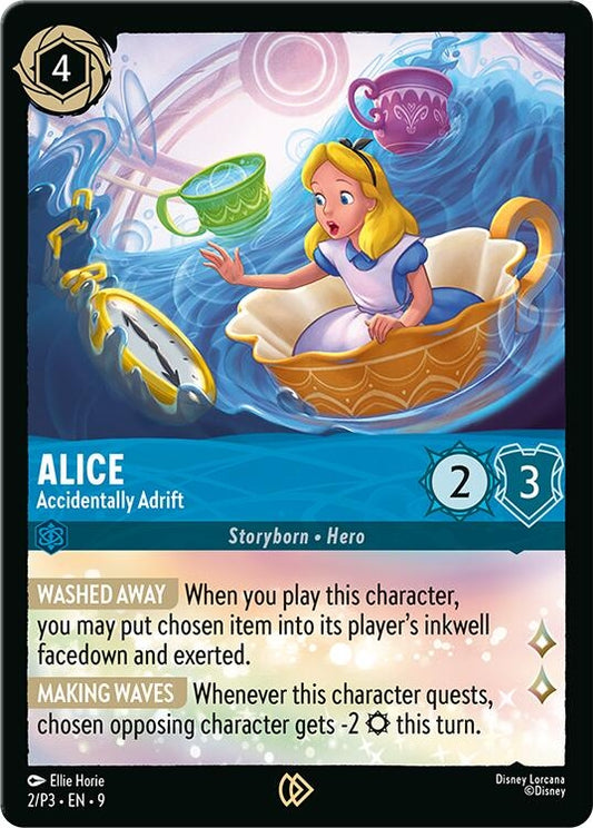 Image for Alice - Accidentally Adrift (2) [Disney Lorcana Promo Cards] (Cold Foil) - Disney Lorcana