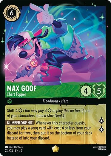 Image for Max Goof - Chart Topper (77/204) [Fabled] - Disney Lorcana