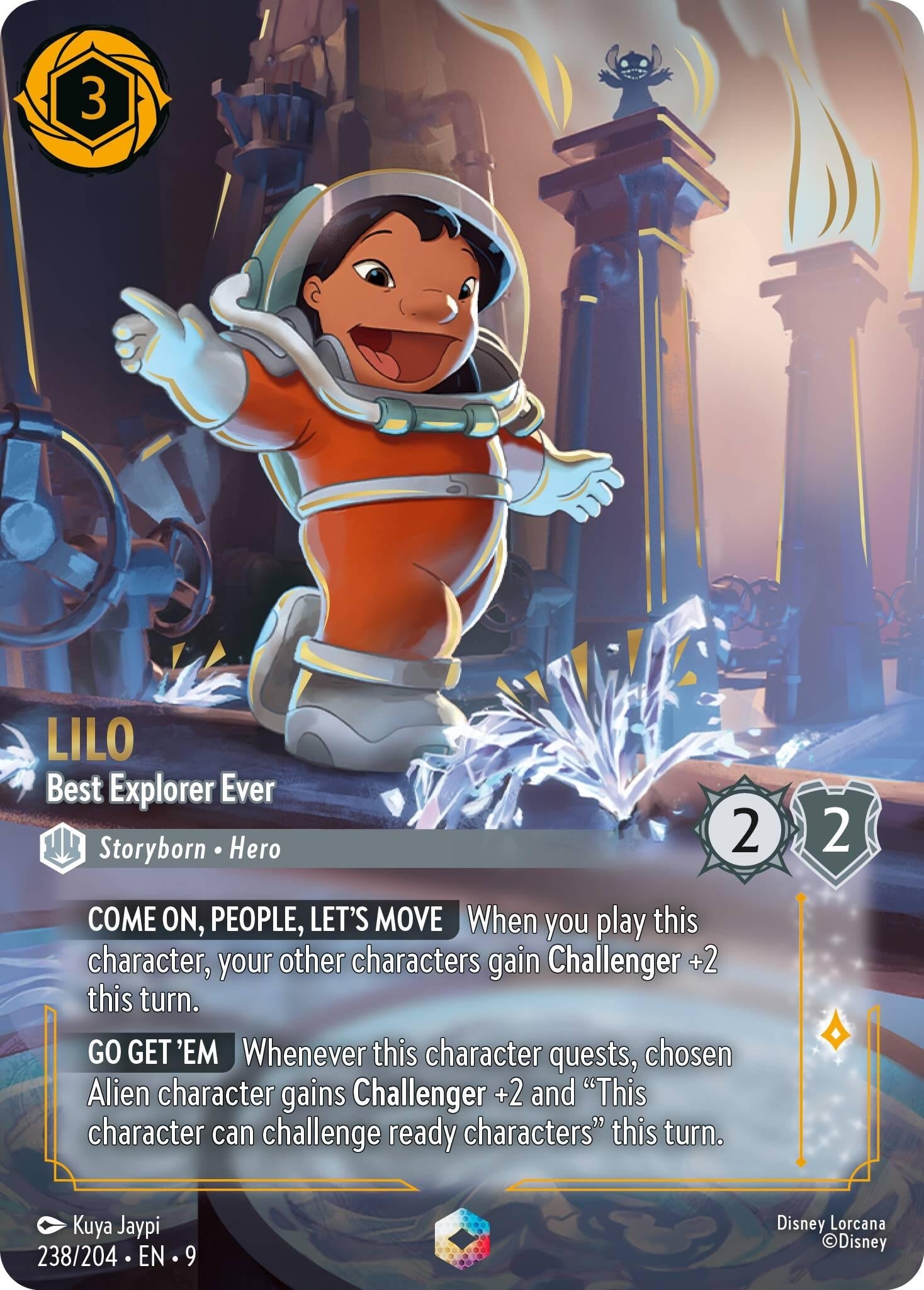 Image for Lilo - Best Explorer Ever (Enchanted) (238/204) [Fabled] (Holofoil) - Disney Lorcana
