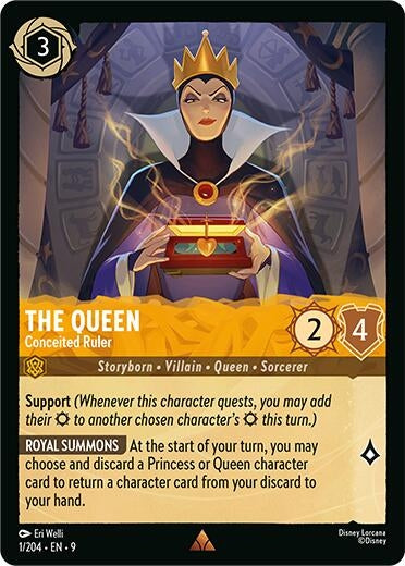Image for The Queen - Conceited Ruler (1/204) [Fabled] (Cold Foil) - Disney Lorcana