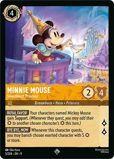 Image for Minnie Mouse - Sweetheart Princess (5/204) [Fabled] (Cold Foil) - Disney Lorcana