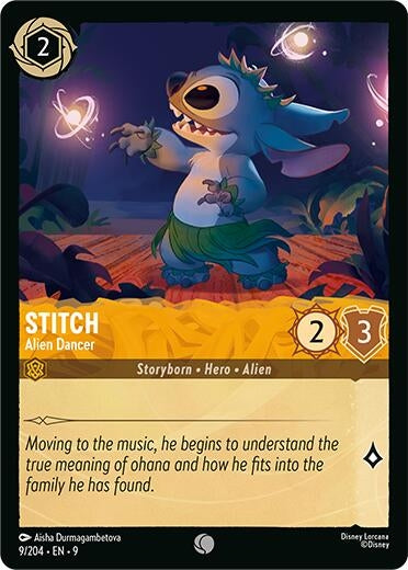 Image for Stitch - Alien Dancer (9/204) [Fabled] (Cold Foil) - Disney Lorcana