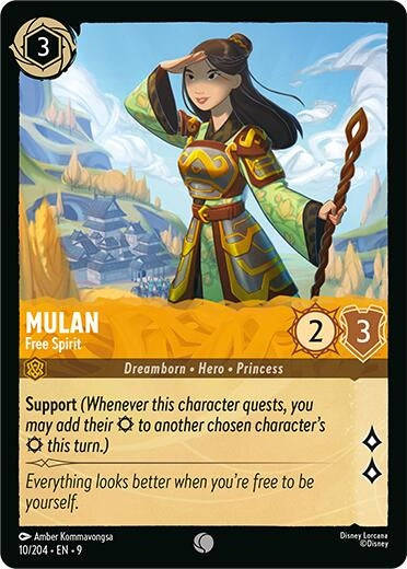 Image for Mulan - Free Spirit (10/204) [Fabled] (Cold Foil) - Disney Lorcana