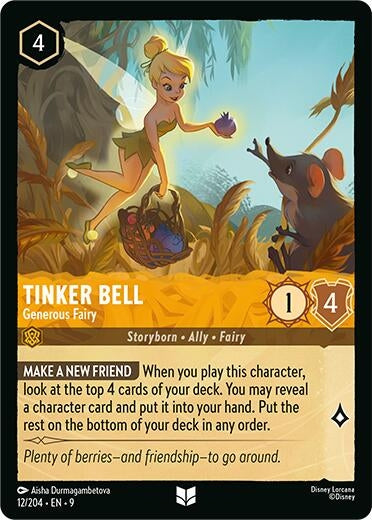 Image for Tinker Bell - Generous Fairy (12/204) [Fabled] (Cold Foil) - Disney Lorcana