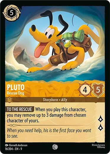 Image for Pluto - Rescue Dog (16/204) [Fabled] - Disney Lorcana