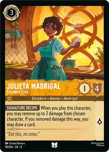 Image for Julieta Madrigal - Excellent Cook (18/204) [Fabled] (Cold Foil) - Disney Lorcana