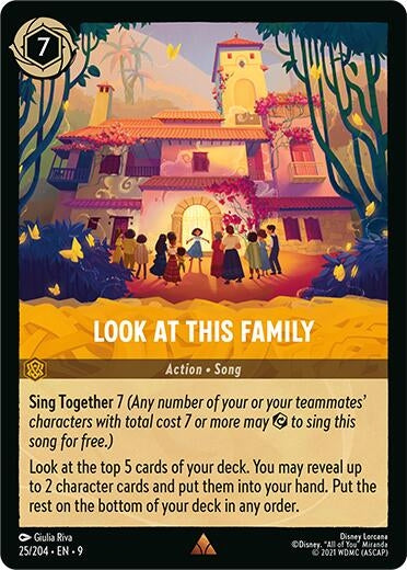 Image for Look at This Family (25/204) [Fabled] - Disney Lorcana