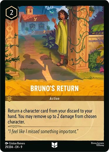 Image for Bruno's Return (29/204) [Fabled] - Disney Lorcana