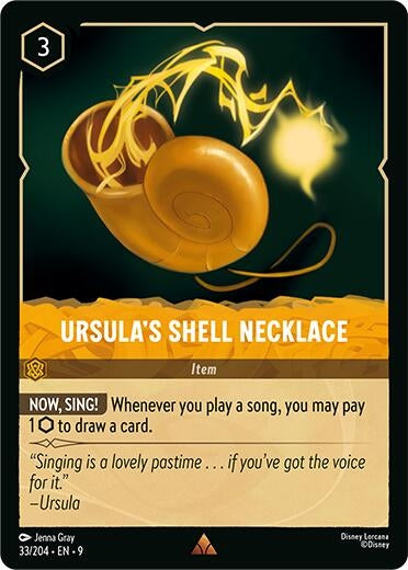 Image for Ursula's Shell Necklace (33/204) [Fabled] - Disney Lorcana