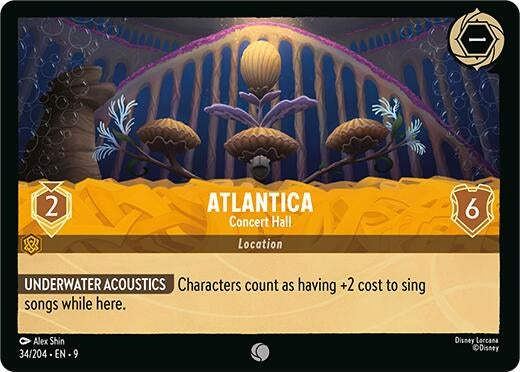 Image for Atlantica - Concert Hall (34/204) [Fabled] - Disney Lorcana