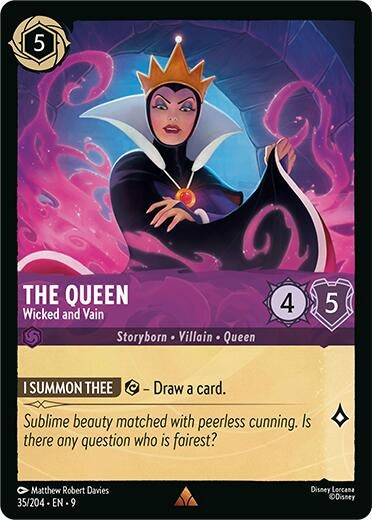 Image for The Queen - Wicked and Vain (35/204) [Fabled] (Cold Foil) - Disney Lorcana