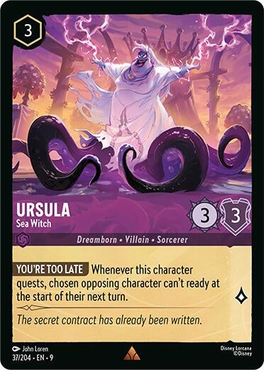 Image for Ursula - Sea Witch (37/204) [Fabled] - Disney Lorcana