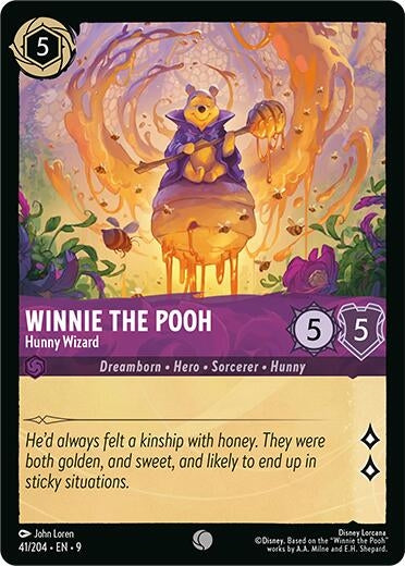 Image for Winnie the Pooh - Hunny Wizard (41/204) [Fabled] (Cold Foil) - Disney Lorcana
