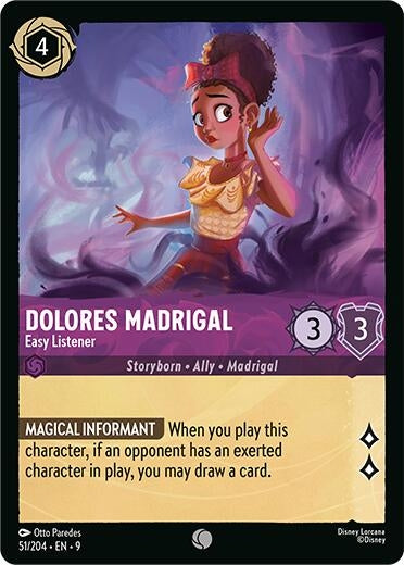 Image for Dolores Madrigal - Easy Listener (51/204) [Fabled] (Cold Foil) - Disney Lorcana