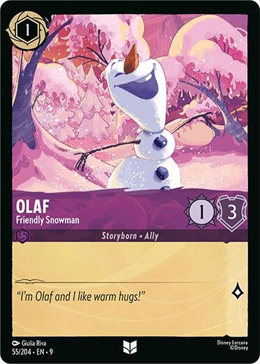 Image for Olaf - Friendly Snowman (55/204) [Fabled] - Disney Lorcana