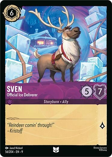Image for Sven - Official Ice Deliverer (56/204) [Fabled] (Cold Foil) - Disney Lorcana