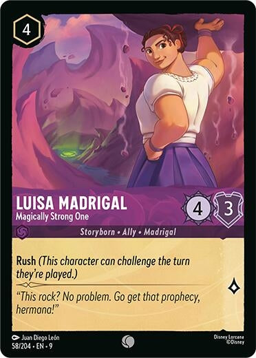 Image for Luisa Madrigal - Magically Strong One (58/204) [Fabled] - Disney Lorcana