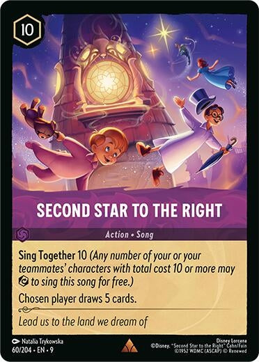 Image for Second Star to the Right (60/204) [Fabled] - Disney Lorcana