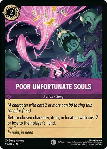 Image for Poor Unfortunate Souls (61/204) [Fabled] (Cold Foil) - Disney Lorcana